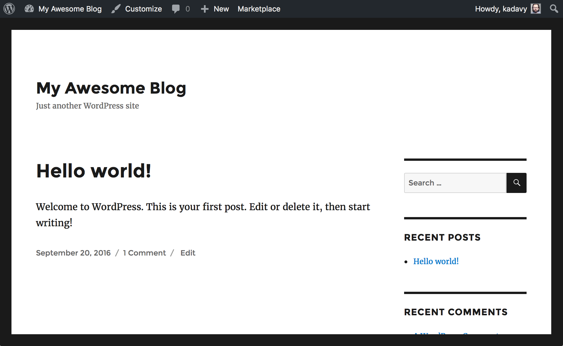 My Blog – My WordPress Blog